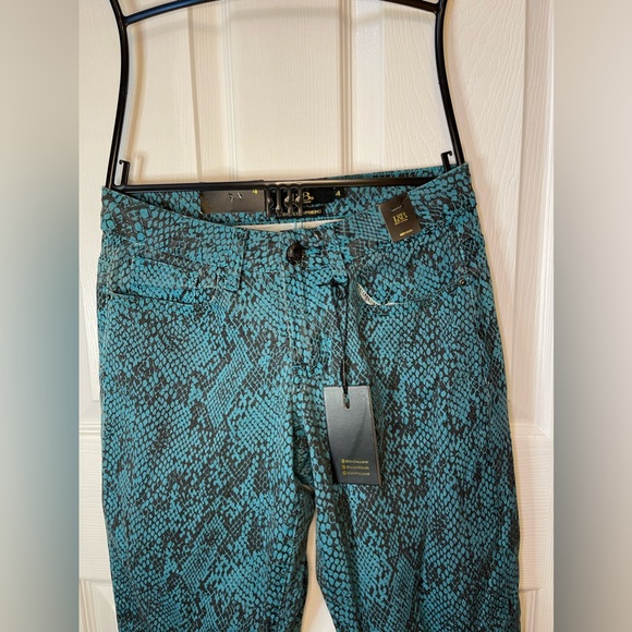 Lucky and Blessed Snakeskin Distressed Jeans 4 NWT - Picture 4 of 13